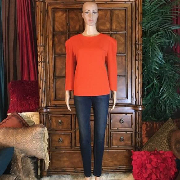 Ann Taylor Center Seam Couture Puff Sleeve Top - Picture 3 of 13